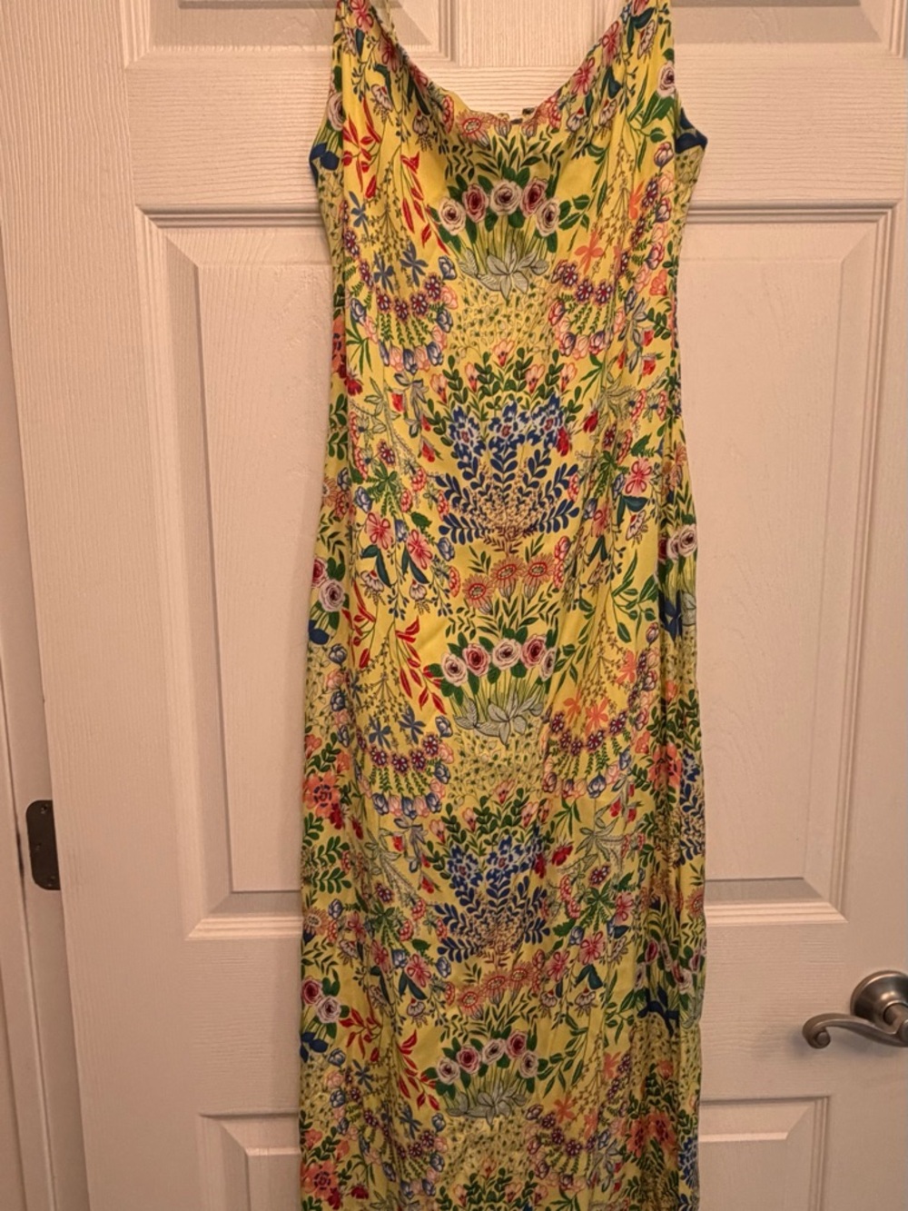 Alice + Olivia Yellow Floral Maxi Dress
